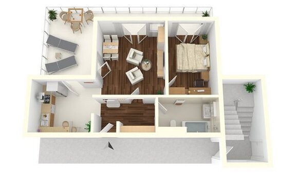 Neubauprojekt Reichenberger Straße 2-Zimmer-Wohnung mit Balkon