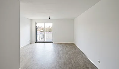 Innenansicht einer Musterwohnung des Neubauprojektes Kirchsteig