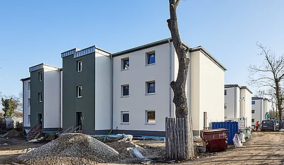 Außenansicht des Neubauprojektes Kirchsteig