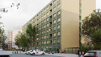 Visualisierung Zum Hechtgraben © Rudy Zix Architekten PartGmbB