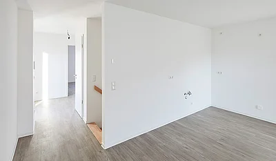 Innenansicht einer Musterwohnung des Neubauprojektes Kirchsteig
