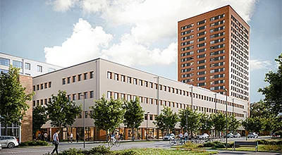 Visualisierung Außen © ioo Architekten