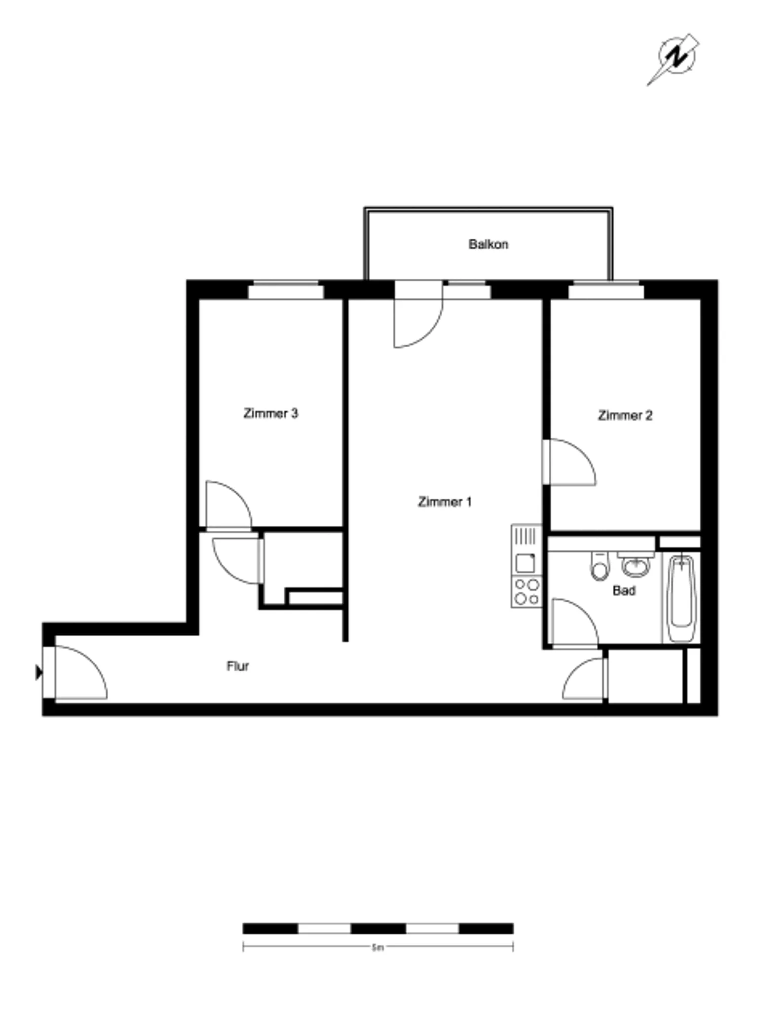 3-Zimmer-Wohnung in Adlershof – Foto 2