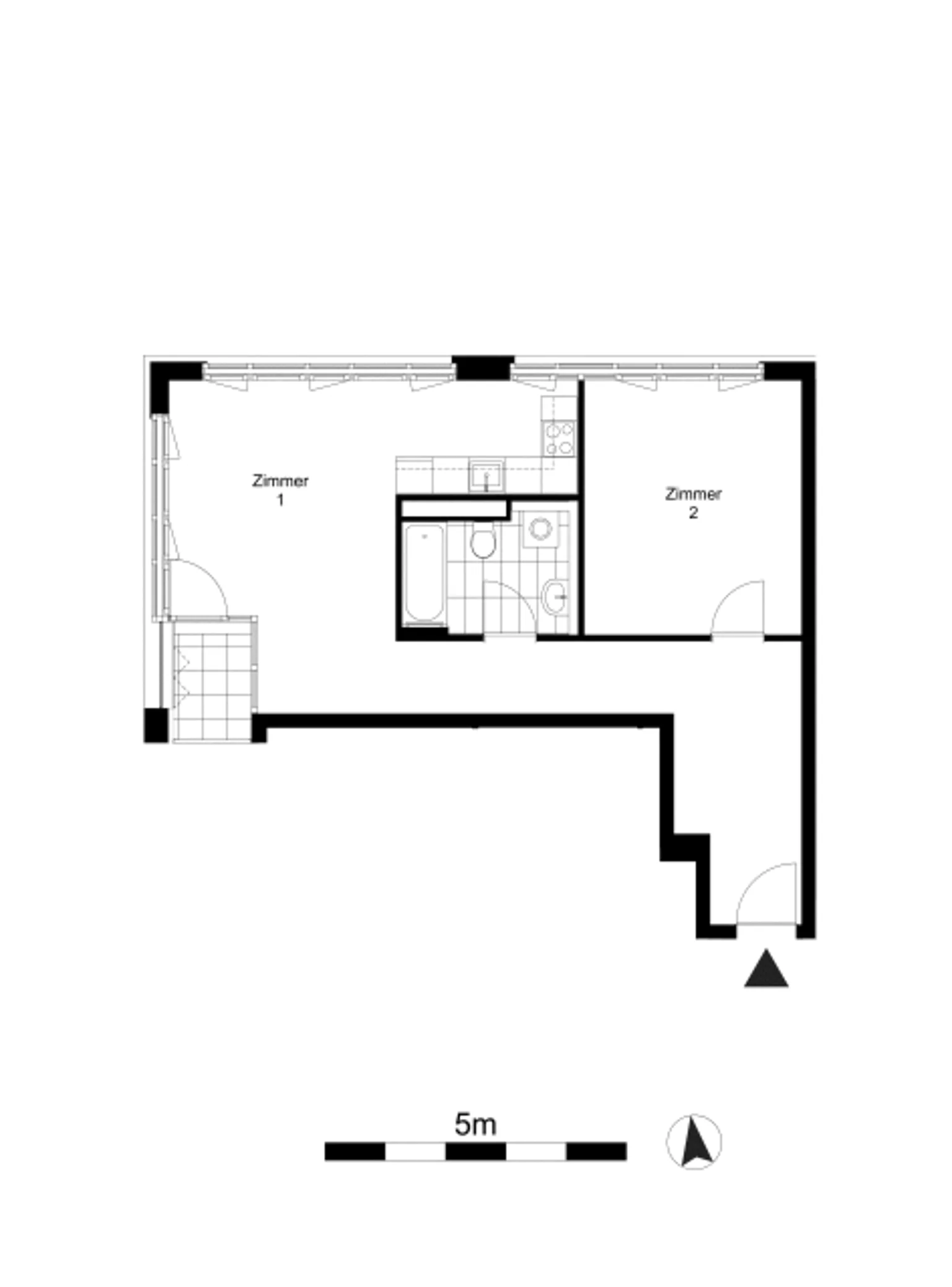 2-Zimmer-Wohnung in Lichtenberg – Foto 3