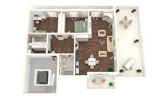 4-Zimmer Appartment Variante 2
