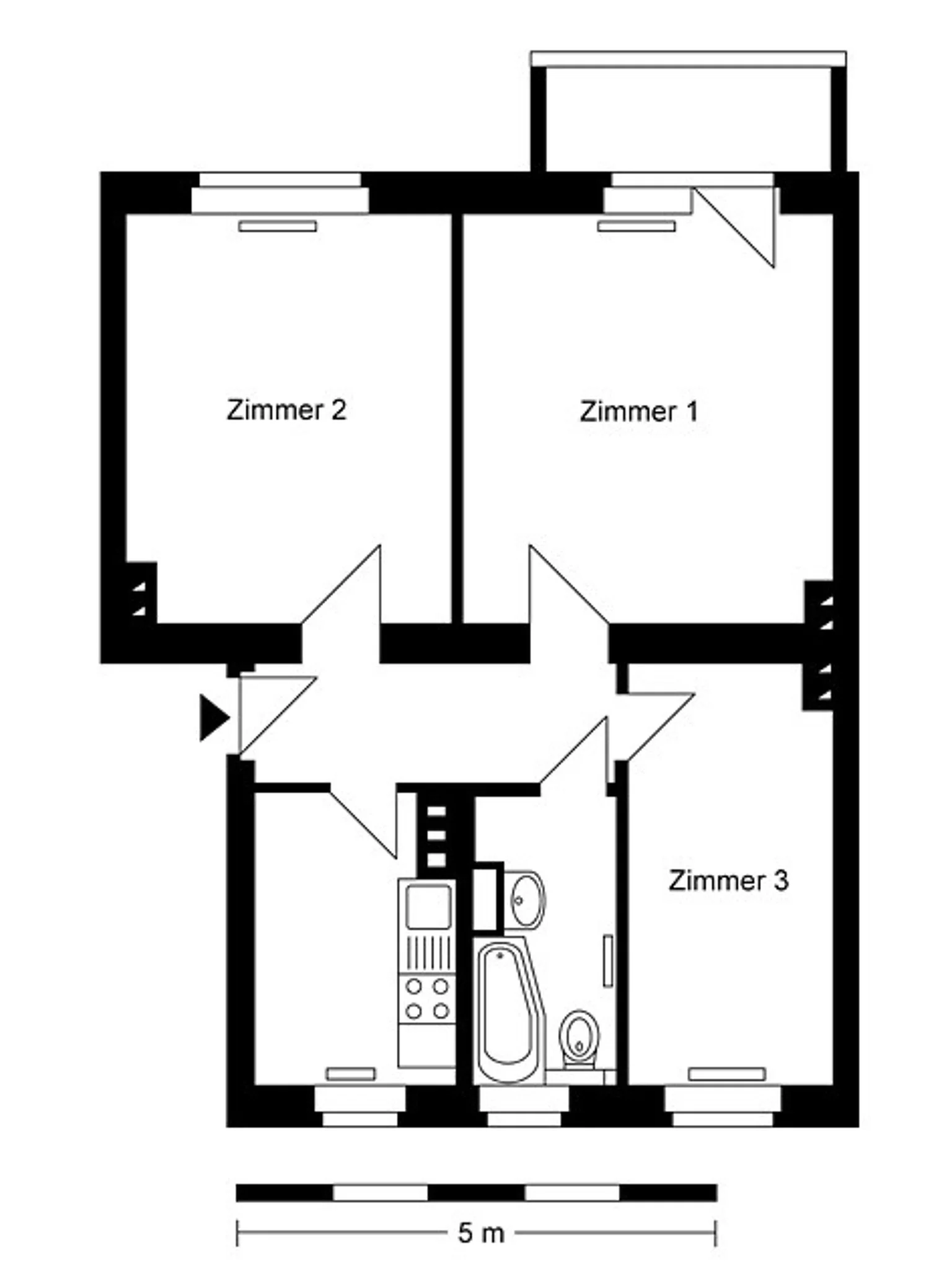 3-Zimmer-Wohnung in Alt-Hohenschönhausen – Foto 4