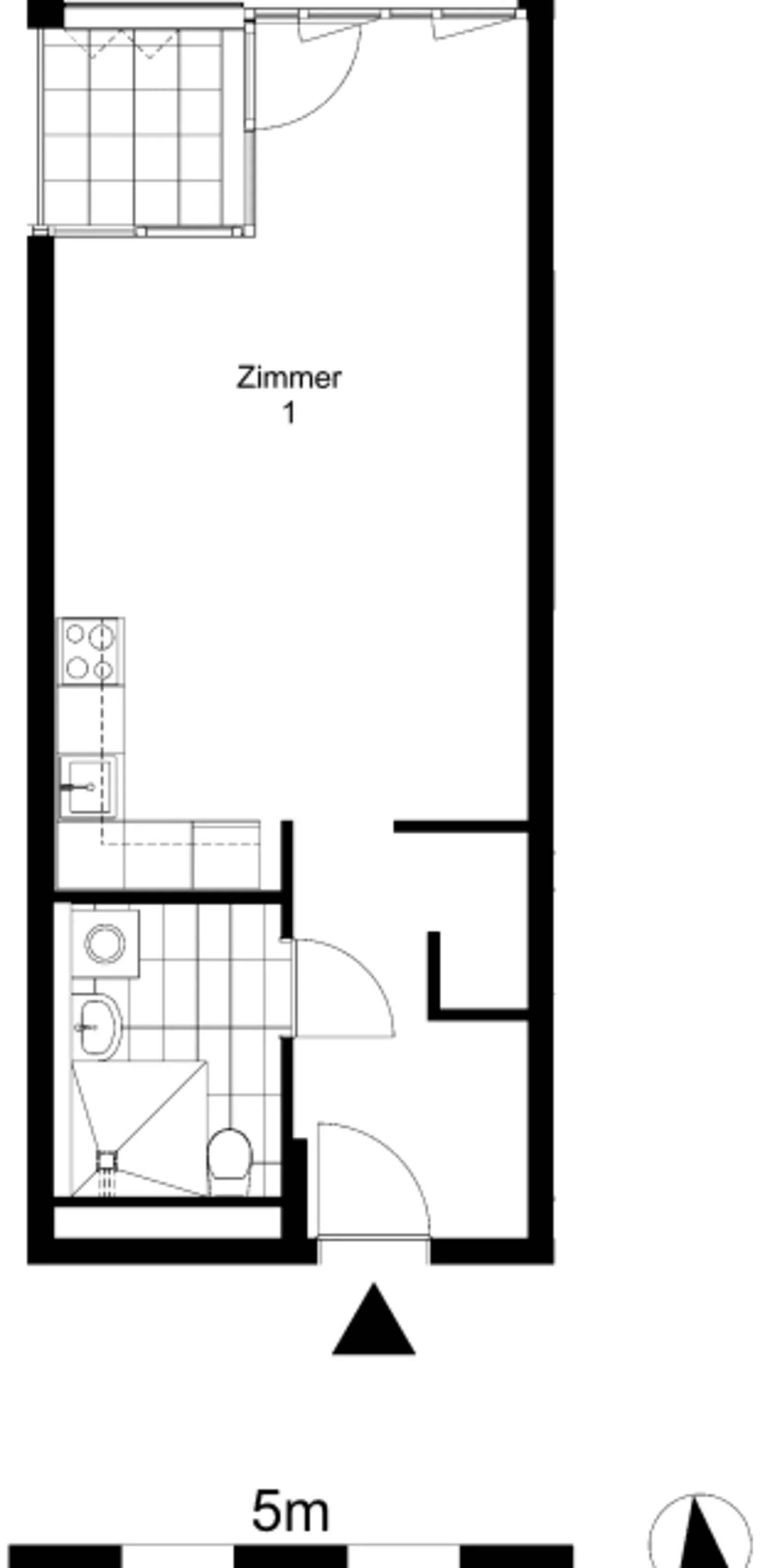 1-Zimmer-Wohnung in Lichtenberg – Foto 3