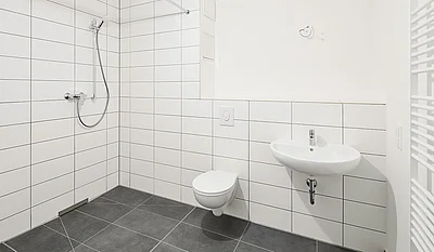 Innenansicht einer Musterwohnung des Neubauprojektes Gartenstadt Karlshorst