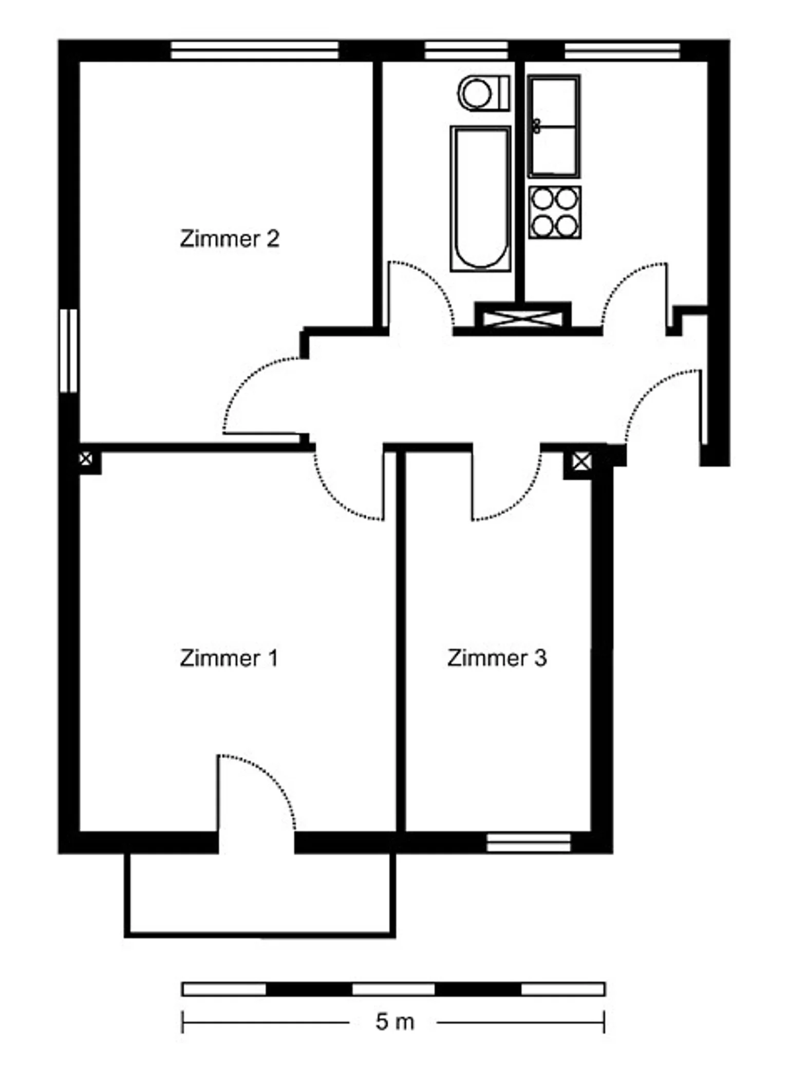 3-Zimmer-Wohnung in Lichtenberg – Foto 4