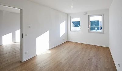Innenansicht einer Musterwohnung des Neubauprojektes Gartenstadt Karlshorst