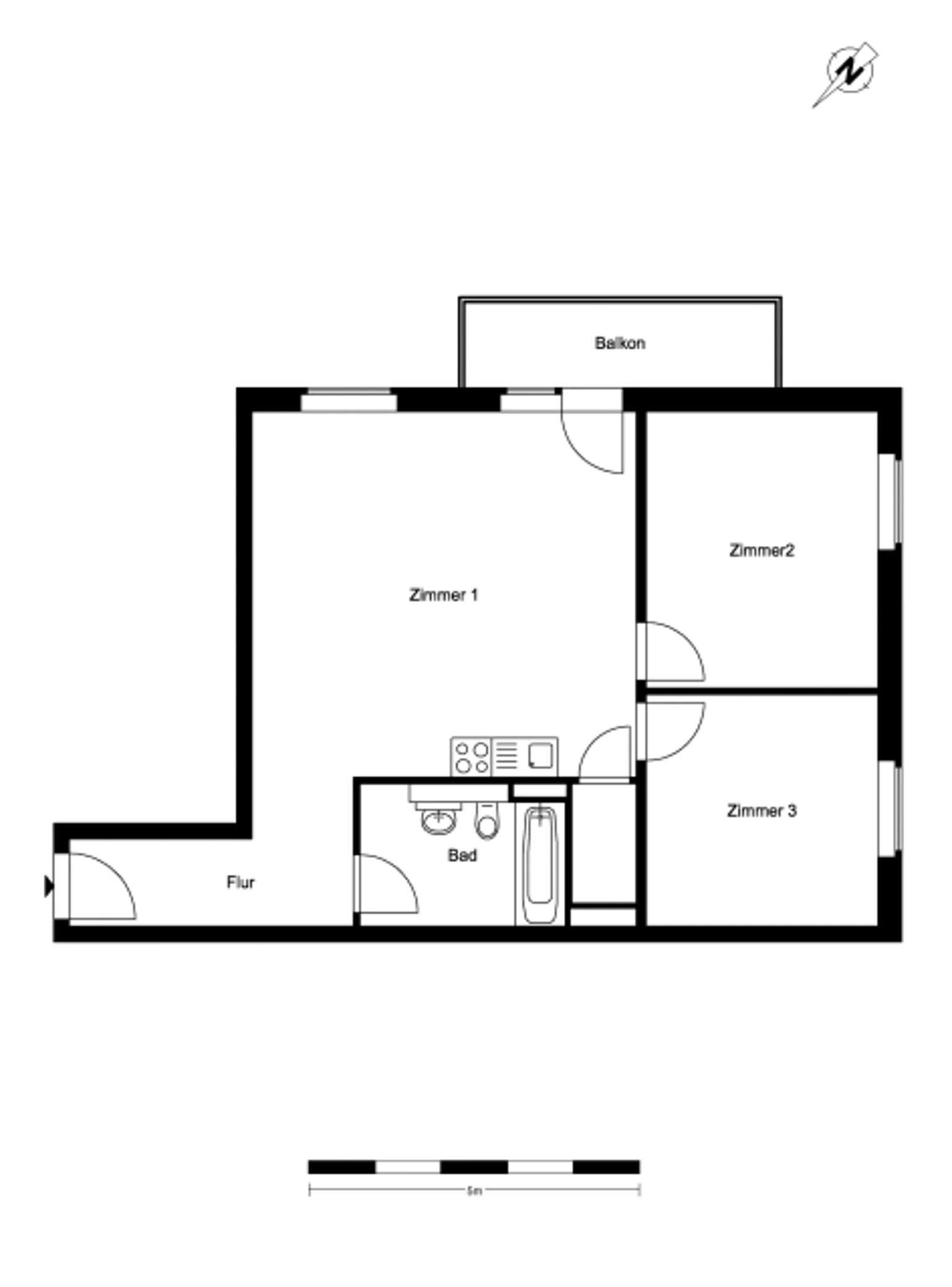 3-Zimmer-Wohnung in Adlershof – Foto 2