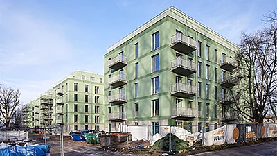Außenansicht des Neubauprojektes Huronseestraße