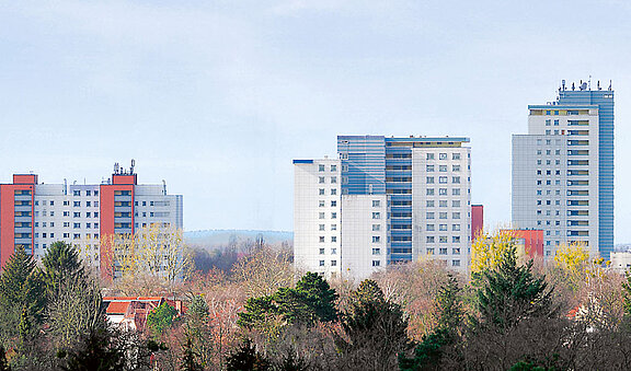 Skyline von Hochhäusern