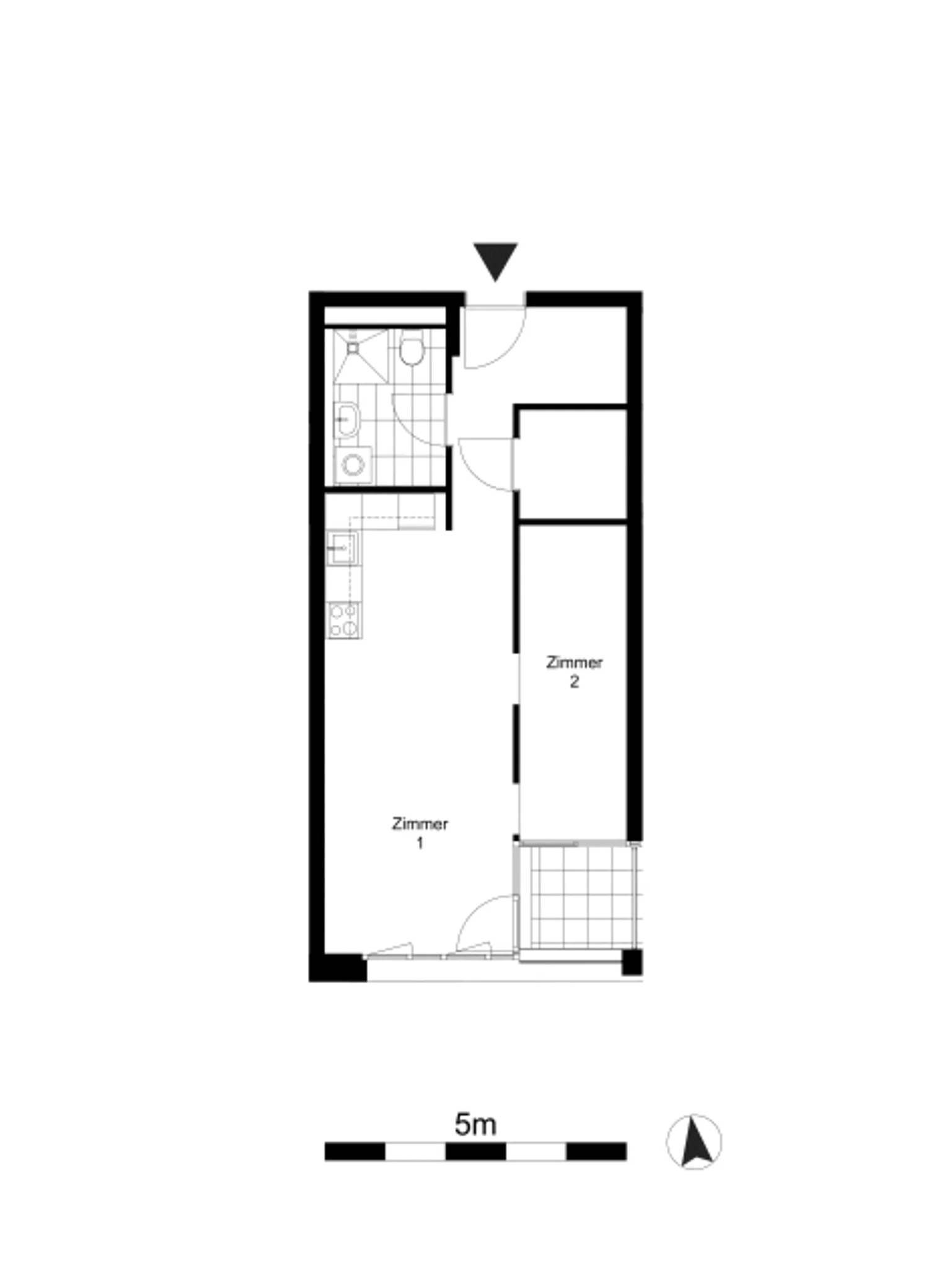 2-Zimmer-Wohnung in Lichtenberg – Foto 3