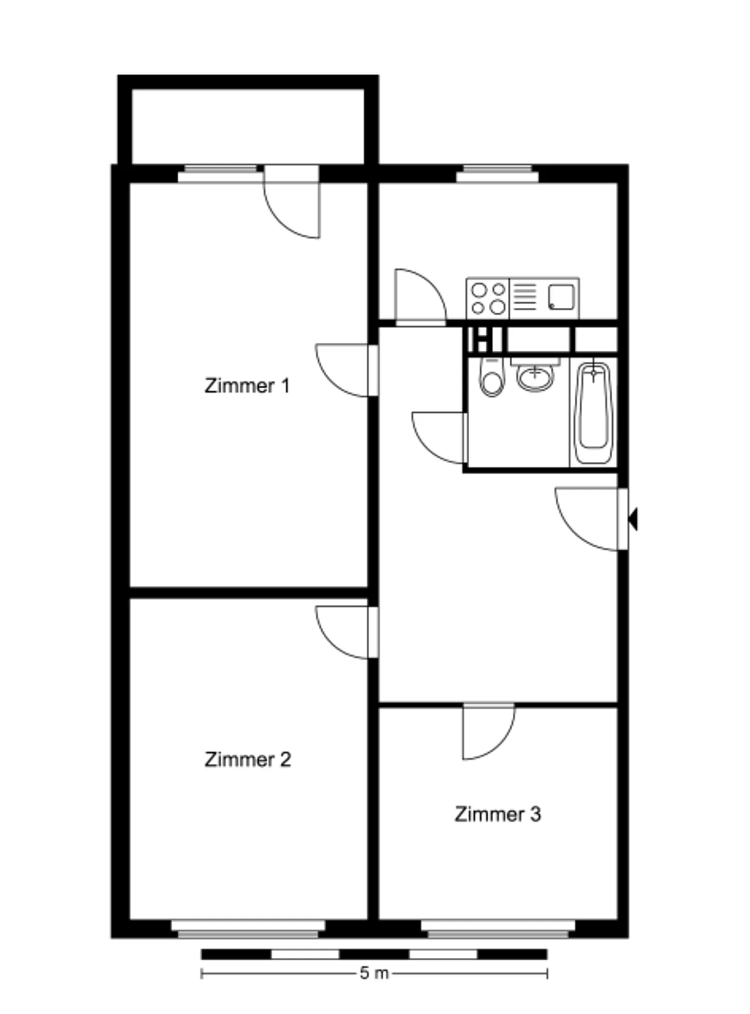 3-Zimmer-Wohnung in Alt-Hohenschönhausen – Foto 2