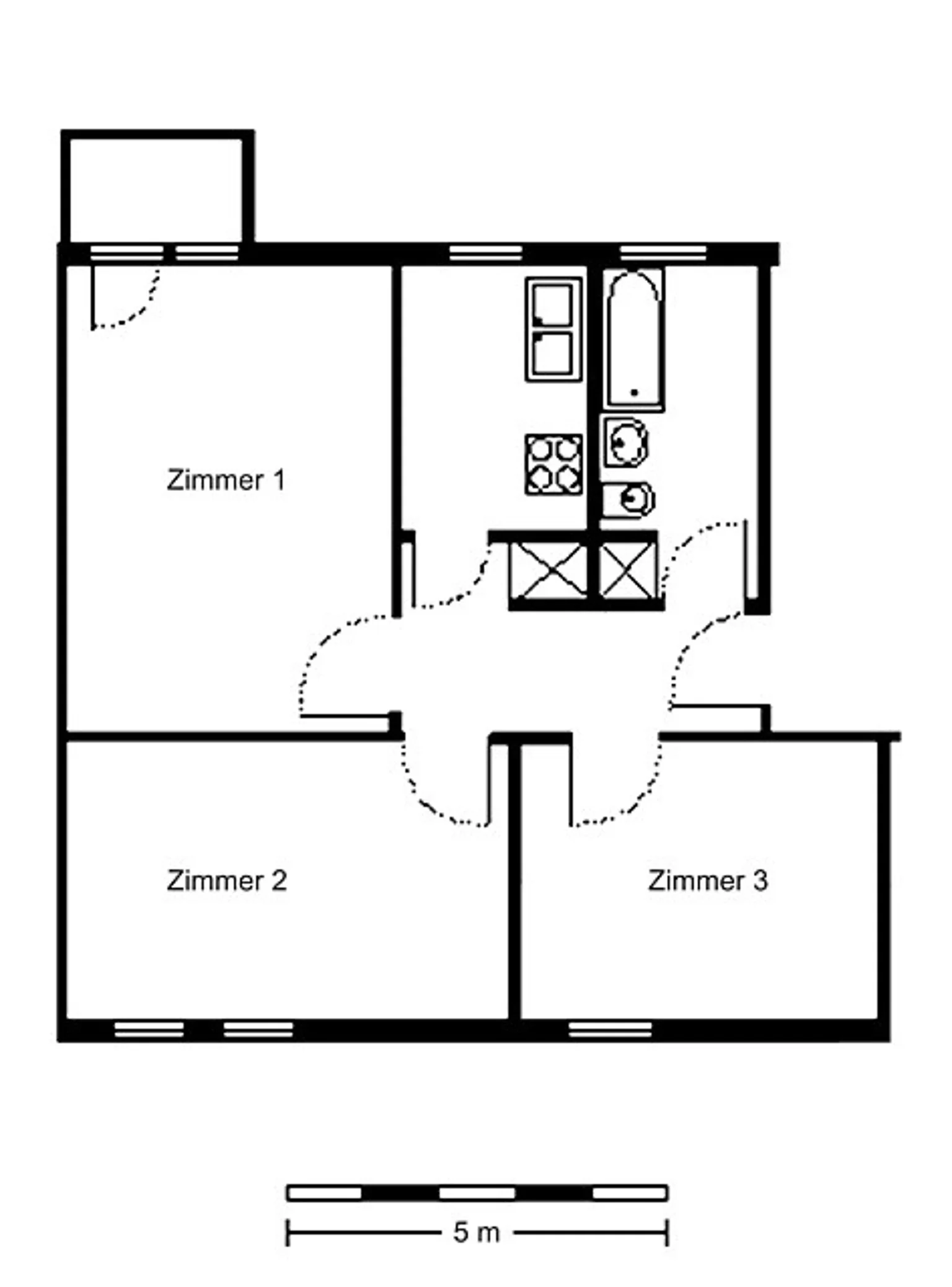 3-Zimmer-Wohnung in Alt-Hohenschönhausen – Foto 2