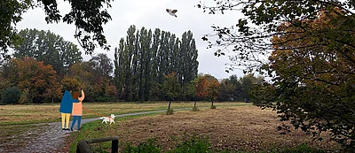 Wartenberger Luch nature reserve in Berlin Hohenschönhausen. 