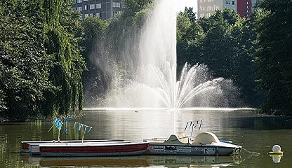 Springbrunnen, See und Natur