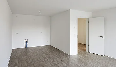Innenansicht einer Musterwohnung des Neubauprojektes Kirchsteig