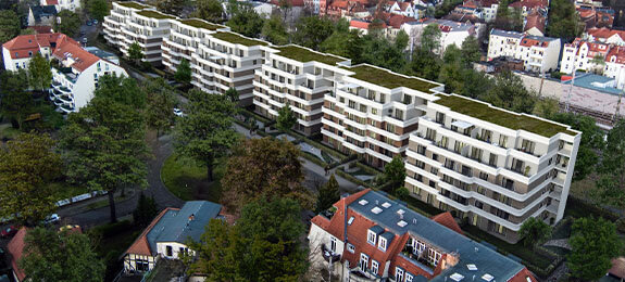 Luftaufnahmen Neubauprojekt Wandlitzstrasse