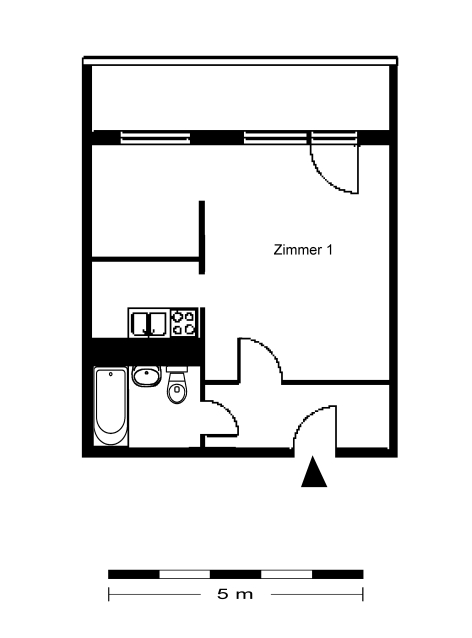 1-Zimmer-Wohnung in Buch – Foto 2