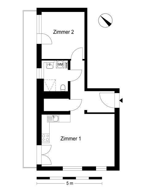 2-Zimmer-Wohnung in Buch – Foto 2