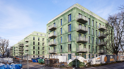 Außenansicht des Neubauprojektes Huronseestraße