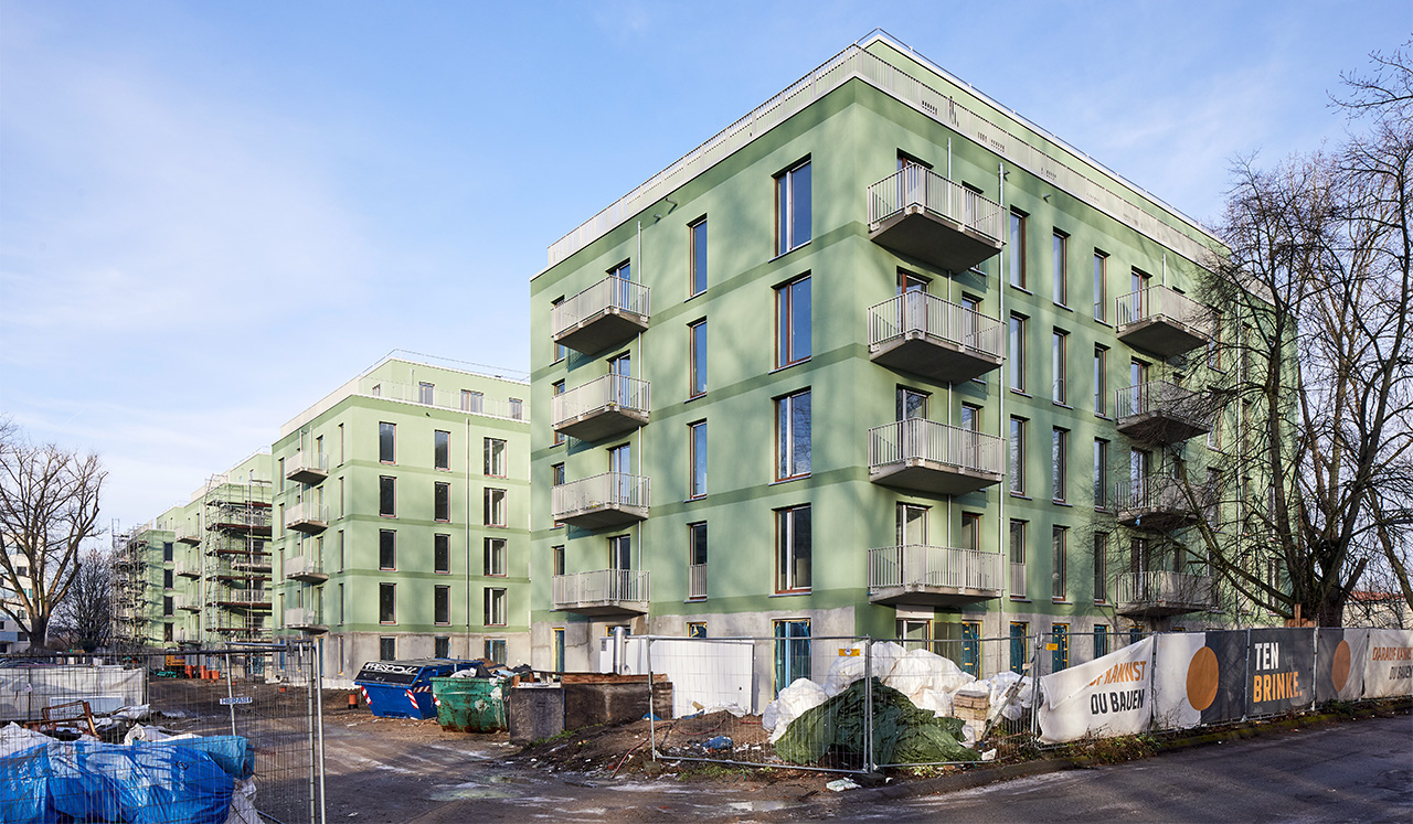 Außenansicht des Neubauprojektes Huronseestraße