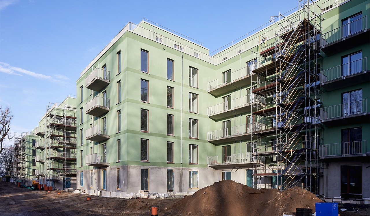 Außenansicht des Neubauprojektes Huronseestraße