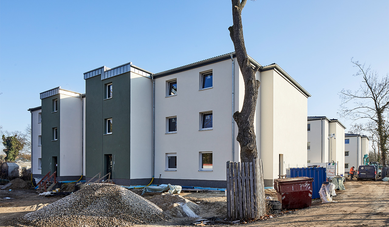 Außenansicht des Neubauprojektes Kirchsteig