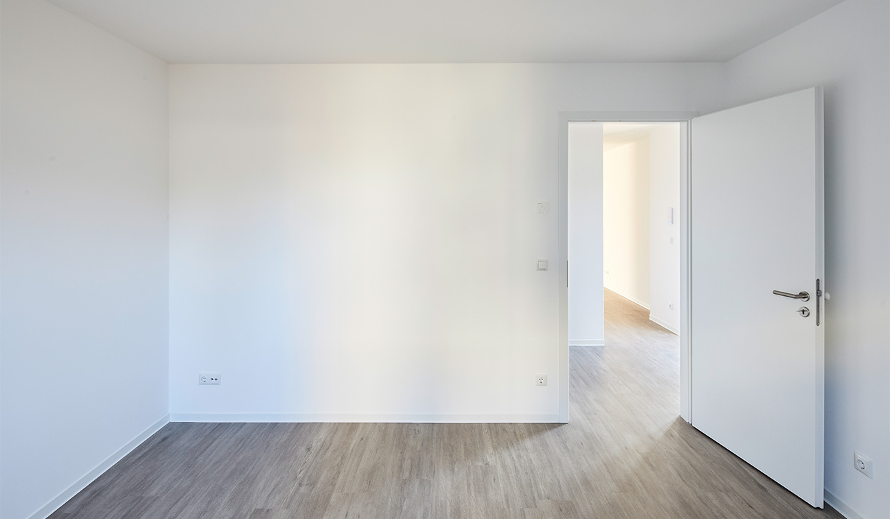 Innenansicht einer Musterwohnung des Neubauprojektes Kirchsteig