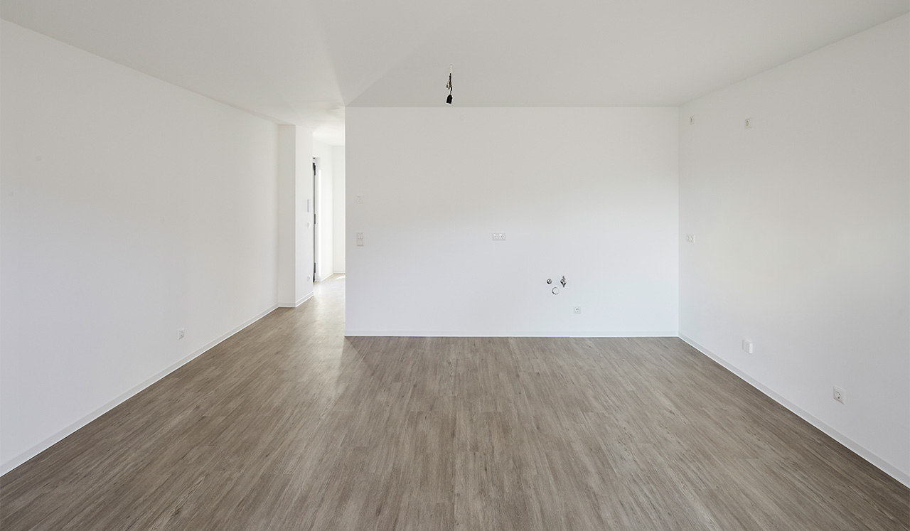 Innenansicht einer Musterwohnung des Neubauprojektes Kirchsteig