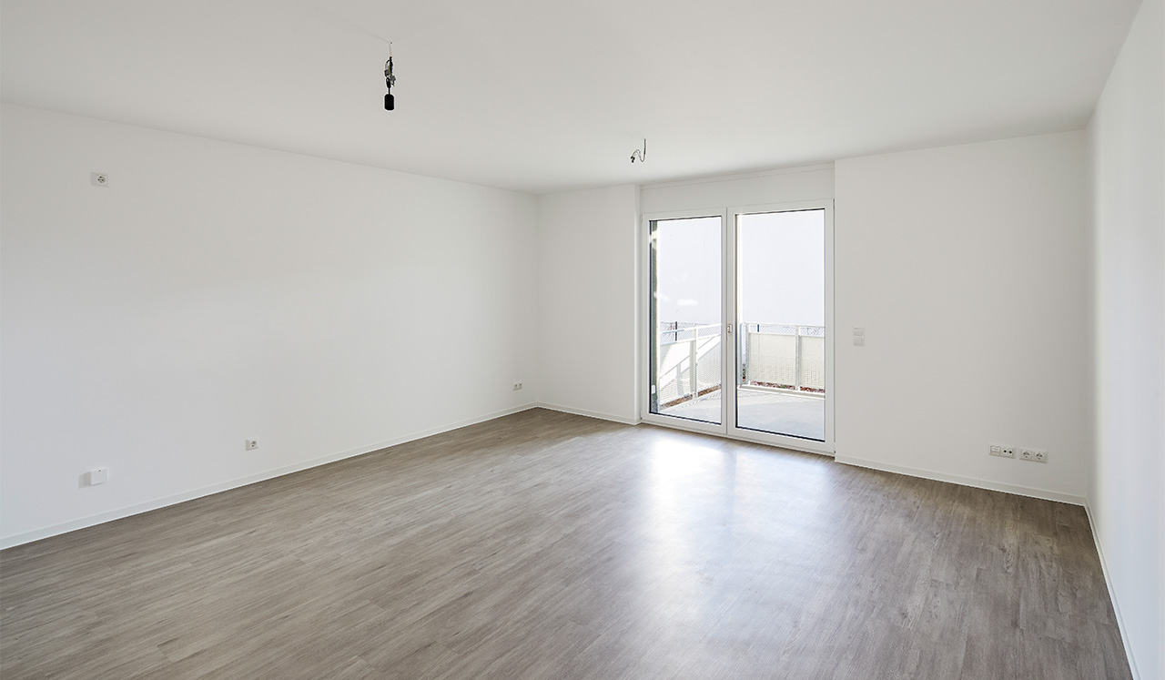 Innenansicht einer Musterwohnung des Neubauprojektes Kirchsteig