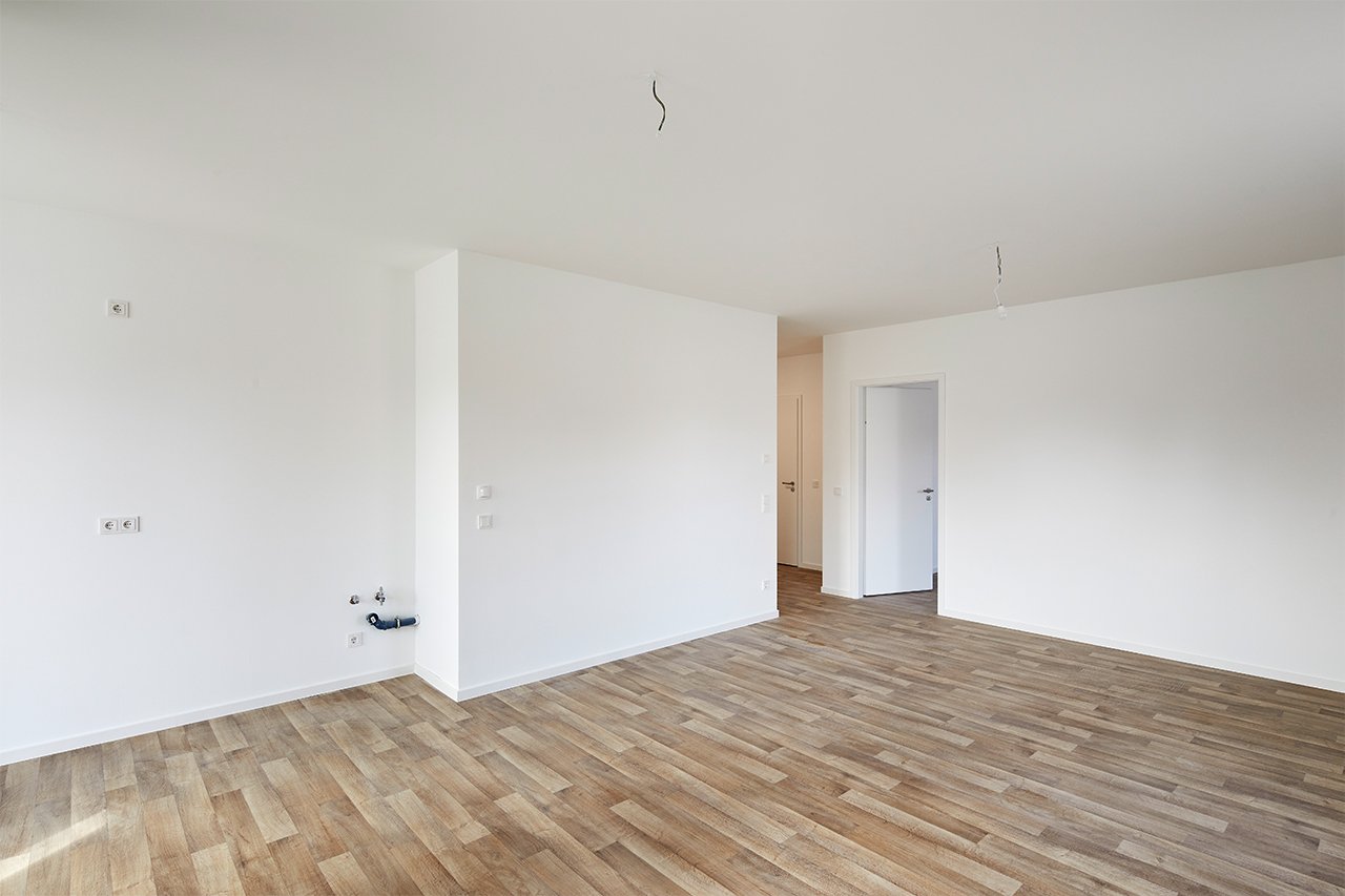 Wohnungsinnenansicht einer Musterwohnung in der Sewanstraße