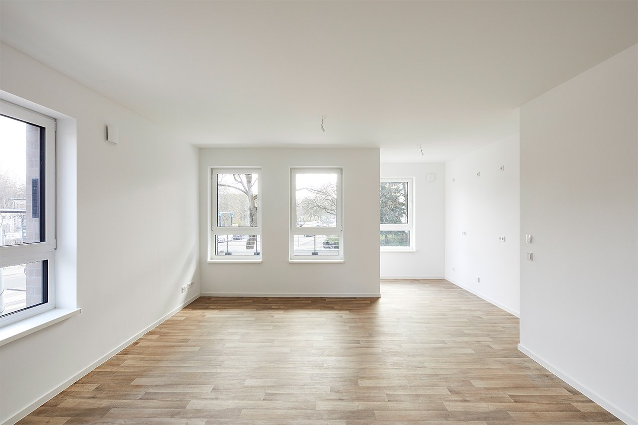Wohnungsinnenansicht einer Musterwohnung in der Sewanstraße