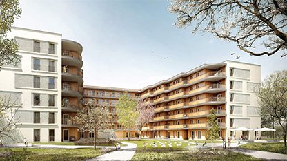 Zeichnung des Gebäudes in der Wittenbergstraße