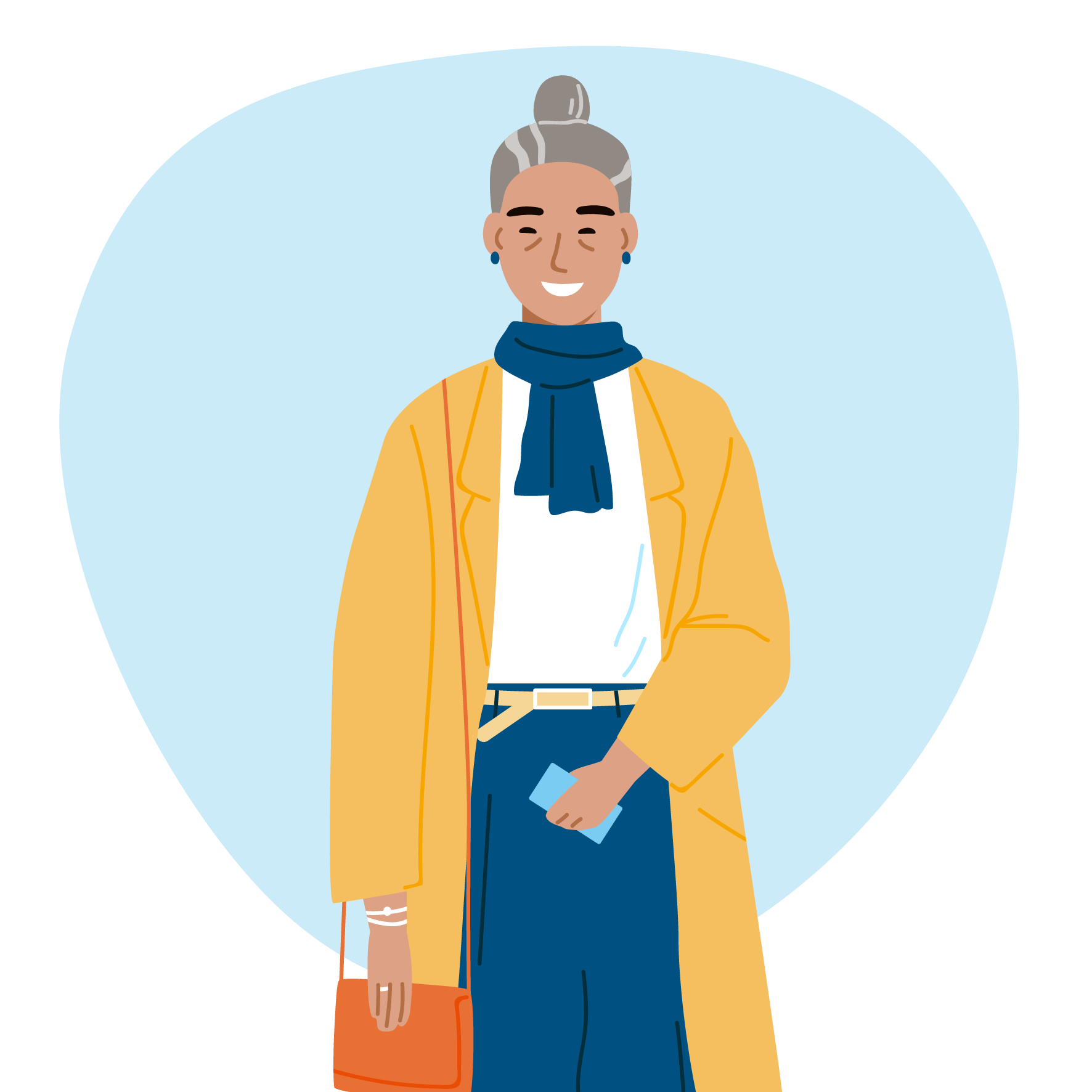 Eine Illustration der Frau