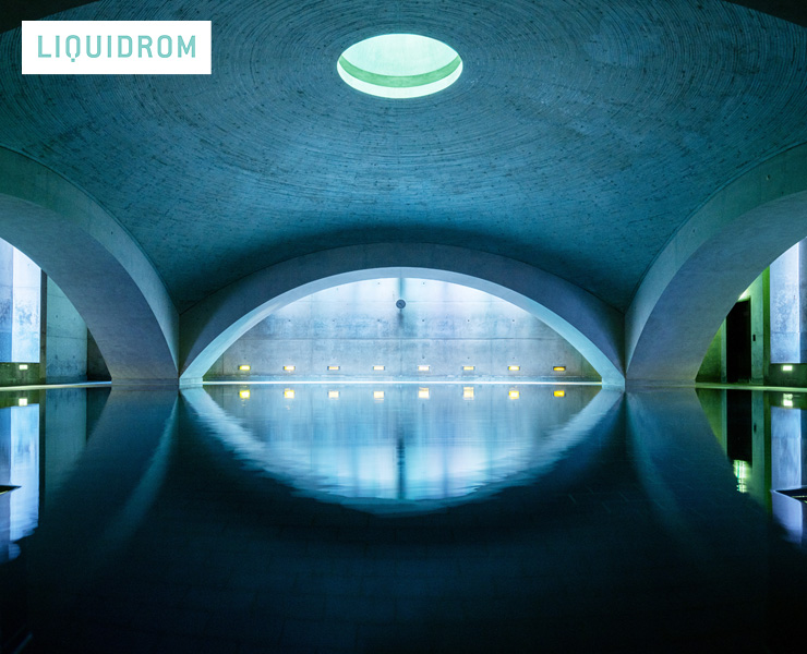 Wasserbecken des Liquidroms in Berlin. 