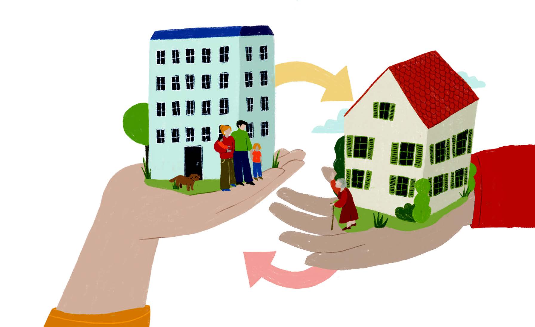 Illsutration zum Wohnungstausch