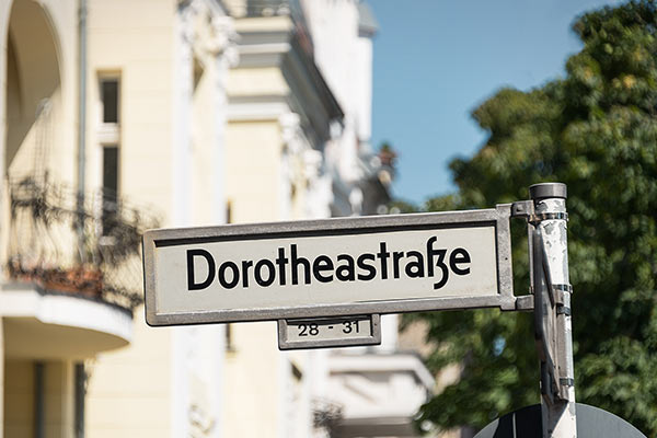 Karlshorst: Straßenschild