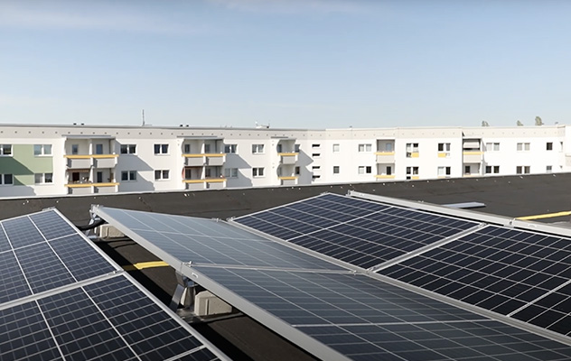 PV Anlage auf dem DAch